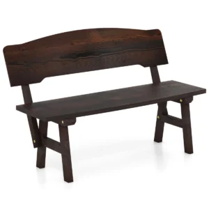 Tuinbank weerbestendig zitbank met rugleuning houten bank voor 2 zits terrasbank van hout parkbank voor tuin balkon terras 1