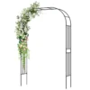 Tuinboog met metalen hekwerk voor klimplanten steun voor wijnstokken en bloemen decoratief tuinhek voor huwelijksceremonie 1