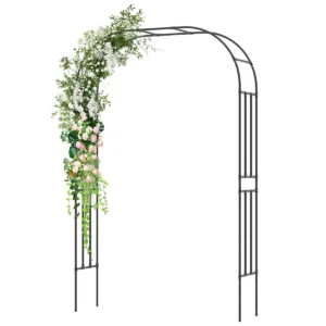 Tuinboog met metalen hekwerk voor klimplanten steun voor wijnstokken en bloemen decoratief tuinhek voor huwelijksceremonie 1