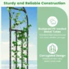 Tuinboog met metalen hekwerk voor klimplanten steun voor wijnstokken en bloemen decoratief tuinhek voor huwelijksceremonie 6