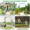 Tuinboog met metalen hekwerk voor klimplanten steun voor wijnstokken en bloemen decoratief tuinhek voor huwelijksceremonie 7