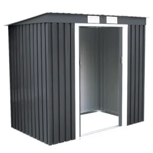 Tuinhuis voor gereedschap 213 x 173 x 130cm plaatstaal grijs 1