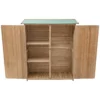 Tuinkast van hout gereedschapsschuur weerbestendig tuinhuis houten schuur met zadeldak tuinkast 140 x 50 x 162 cm 3