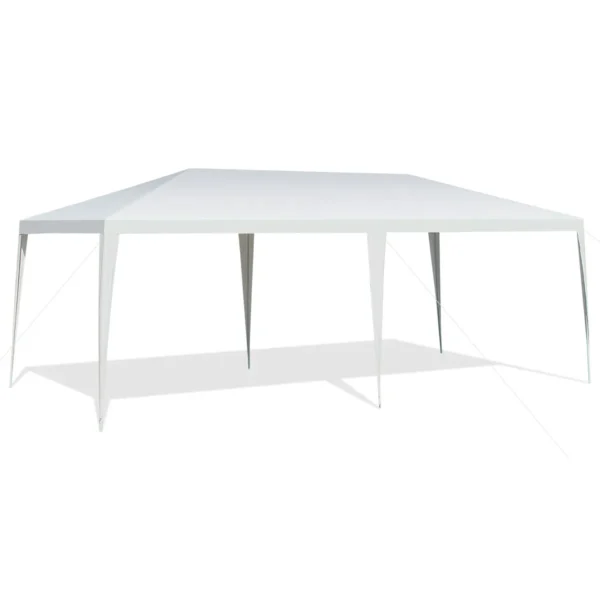 Tuinpaviljoen partytent tuintent paviljoen voor feesten activiteiten en camping wit (6 m x 3 m) 2