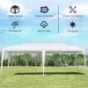 Tuinpaviljoen partytent tuintent paviljoen voor feesten activiteiten en camping wit (6 m x 3 m) 7