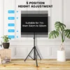 Tv standaard in hoogte verstelbaar tv vloerstandaard voor 21 47 inch plasma/lcd/led tv & plat tot 35 kg draagbaar 450 x 100 mm zwart 3