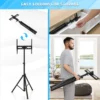Tv standaard in hoogte verstelbaar tv vloerstandaard voor 21 47 inch plasma/lcd/led tv & plat tot 35 kg draagbaar 450 x 100 mm zwart 5