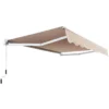 Uitschuifbare luifel aluminium terrasscherm 245 x 200 cm beige 3