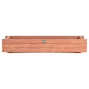 Verhoogd bloembed van hout tuinbed 91,5 x 18 x 16 cm plantenbak voor tuin gazon terras balkon bruin 1