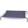Verhoogd hondenbed voor groot hondenbed zowel binnen als buiten camping stalen kader mat 130 x 90 x 20 cm grijs 1