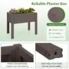 Verhoogd tuinbed zelfwatergevende plantenbak met waterniveau indicator plastic bloemencontainer voor groenten koffie 4