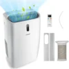 Verwarming/koeling airconditioner draagbare 5 in 1 airconditioner met afstandsbediening 14000 btu voor 40 ㎡ 44,5 x 39 x 77 cm wit 1