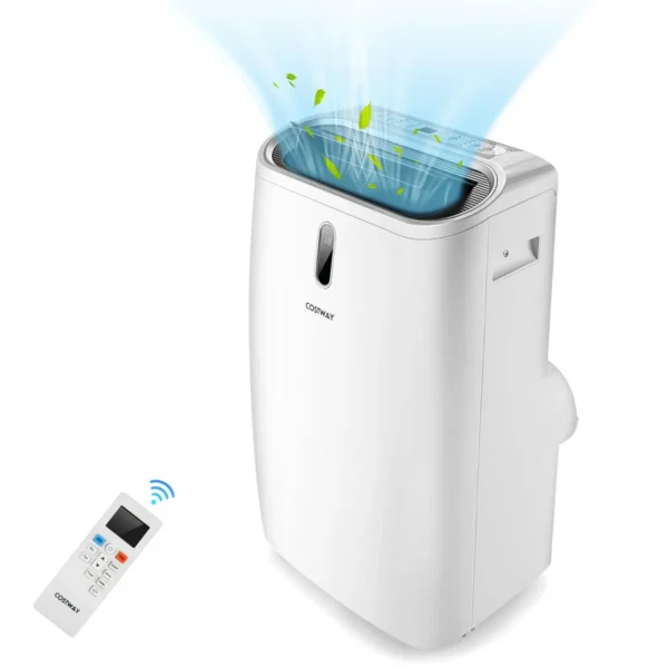 Verwarming/koeling airconditioner draagbare 5 in 1 airconditioner met afstandsbediening 14000 btu voor 40 ㎡ 44,5 x 39 x 77 cm wit 2