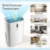 Verwarming/koeling airconditioner draagbare 5 in 1 airconditioner met afstandsbediening 14000 btu voor 40 ㎡ 44,5 x 39 x 77 cm wit 4