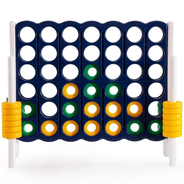 Vier in een rij spel vier in een rij spel met 42 jumbo ringen en schuifregelaars om snel opnieuw te starten voor kinderen en volwassenen 3