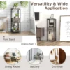 Vierkante plantenstandaard met 3 niveaus metalen plantenstandaard voor binnen 1 lade anti kantelsets zelfdragende hoekstandaard 6