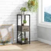 Vierkante plantenstandaard met 3 niveaus metalen plantenstandaard voor binnen 1 lade anti kantelsets zelfdragende hoekstandaard 7