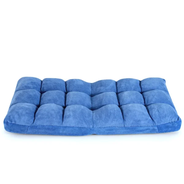 Vloer stoel verstelbare vloerstoel met rugleuning vloerkussen blauw 2