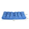 Vloer stoel verstelbare vloerstoel met rugleuning vloerkussen blauw 3