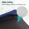 Vloer stoel vloer fauteuil vloer bank verstelbare gaming stoel comfortabele rugleuning marineblauw 4