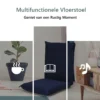 Vloer stoel vloer fauteuil vloer bank verstelbare gaming stoel comfortabele rugleuning marineblauw 5