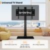 Vloer tv standaard voor 32 70" tv's tot 50 kg in hoogte verstelbare tv standaard met av plank max. vesa 600 x 400 mm zwart 4