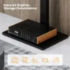 Vloer tv standaard voor 32 70" tv's tot 50 kg in hoogte verstelbare tv standaard met av plank max. vesa 600 x 400 mm zwart 5