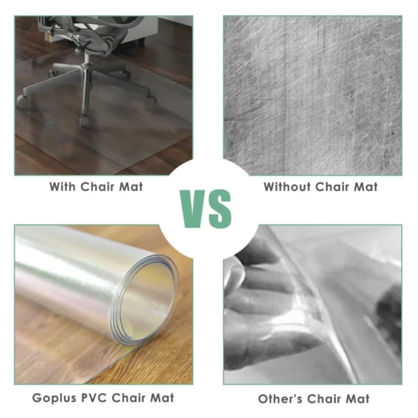 Vloerbeschermingsmat vloerbescherming bureaustoel ondertapijt beschermingsmat pvc 2 120 x 150 cm 4