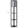 Vloerlamp plank moderne binnenverlichting met 3 level vloerlamp 160 x 26 x 26 cm 3