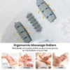 Voetbad elektrisch massageapparaat met watermassage voetmassageapparaat voetbad met pedicure puimsteen en rollen en massageknopen grijs 4