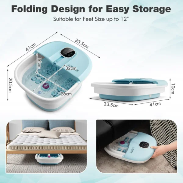 Voetbad massager opvouwbaar elektrisch voetbad verwarming 2