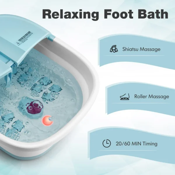 Voetbad massager opvouwbaar elektrisch voetbad verwarming 3