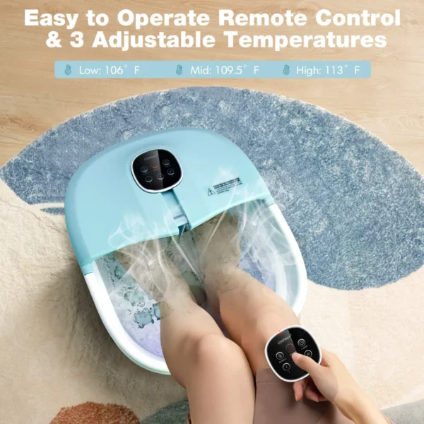 Voetbad massager opvouwbaar elektrisch voetbad verwarming 5
