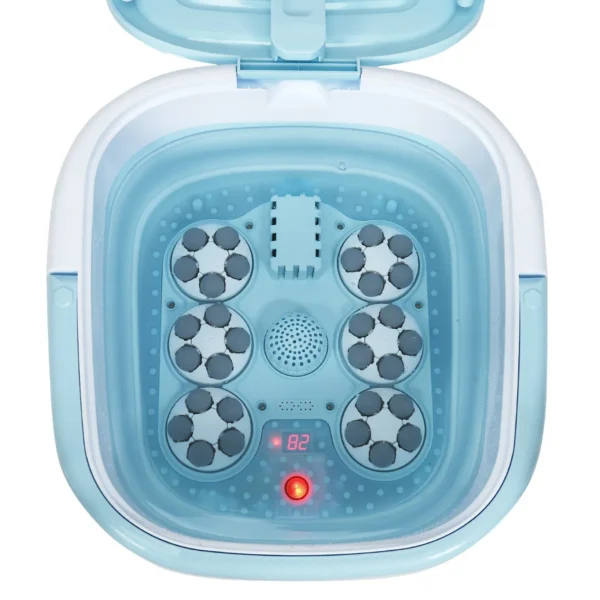 Voetbad massager opvouwbaar met afstandsbediening voetbad whirlpool 42 x 40 x 24 cm blauw 2