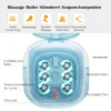 Voetbad massager opvouwbaar met afstandsbediening voetbad whirlpool 42 x 40 x 24 cm blauw 4