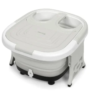 Voetbad massager voetbad whirlpool met regelbare verwarmingstemperatuur 42 x 40 x 24 cm grijs 1
