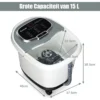 Voeten bad gemotoriseerde massager draagbare multifunctionele elektrische voeten bad met gemotoriseerde rol grijs 4