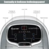 Voeten bad gemotoriseerde massager draagbare multifunctionele elektrische voeten bad met gemotoriseerde rol grijs 6