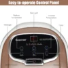 Voeten bad gemotoriseerde massager draagbare multifunctionele elektrische voeten bad met gemotoriseerde rol koffie 7