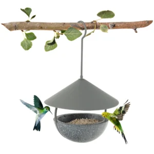 Vogelvoederhuis om op te hangen vogelvoederdispenser & vogelbad voor buiten 2 in 1 voederhuisje voor zaden of water 1