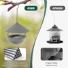 Vogelvoederhuis om op te hangen vogelvoederdispenser & vogelbad voor buiten 2 in 1 voederhuisje voor zaden of water 6