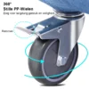 Vouwbare bank enkele armleunstoel 3 in 1 converteerbare slaper comfortabele ligstoel relax fauteuil verstelbare rugleuning blauw 4