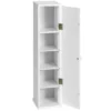 Vrijstaand tissue kast toilet tissue opberg toren toiletpapier houder met 3 afneembare planken wit 1