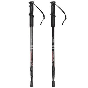 Wandelstokken 2 pak verstelbare anti schok wandelende klimstokken lichtgewicht sterke aluminium stokken verlengbare 66 137 cm 1