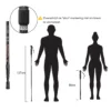 Wandelstokken 2 pak verstelbare anti schok wandelende klimstokken lichtgewicht sterke aluminium stokken verlengbare 66 137 cm 2