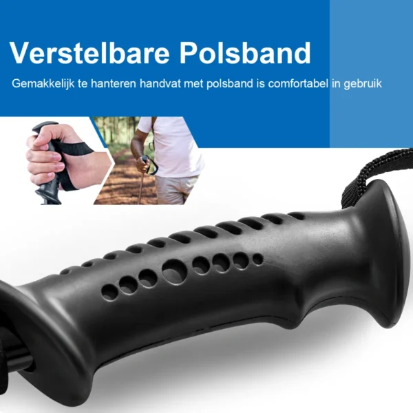 Wandelstokken 2 pak verstelbare anti schok wandelende klimstokken lichtgewicht sterke aluminium stokken verlengbare 66 137 cm 4