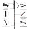 Wandelstokken 2 pak verstelbare anti schok wandelende klimstokken lichtgewicht sterke aluminium stokken verlengbare 66 137 cm 6