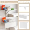 Wandgemonteerde klaptafel inklapbare wandtafel van grenenhout ruimtebesparende wandklaptafel voor keuken 80 x 60 cm wit 4