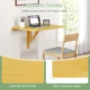 Wandgemonteerde klaptafel inklapbare wandtafel van grenenhout ruimtebesparende wandklaptafel voor woonkamer slaapkamer (natuur) 6