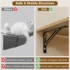 Wandkattenboom meubel met 4 niveaus hangmat krabplank & mat 2 springplatforms ruimtebesparende klimboom voor binnenkatten 3